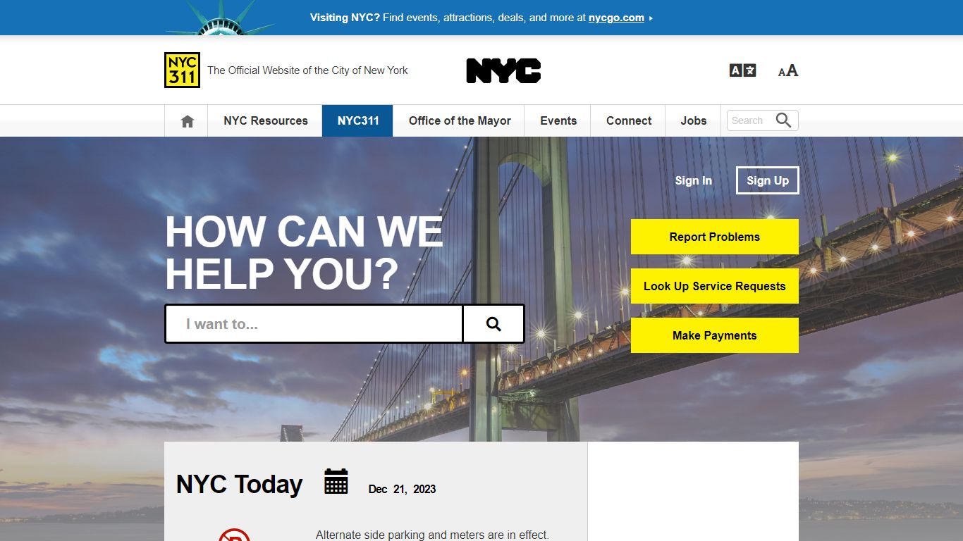 Incarcerated Person Location and Information · NYC311